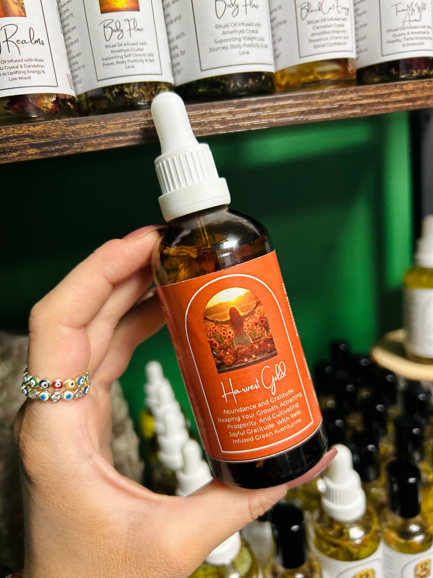 Harvest Gold Frequency Oil - Abundance and Gratitude, Reaping Your Growth, Seasonal Gratitude & Prosperity, Autumn Blessings