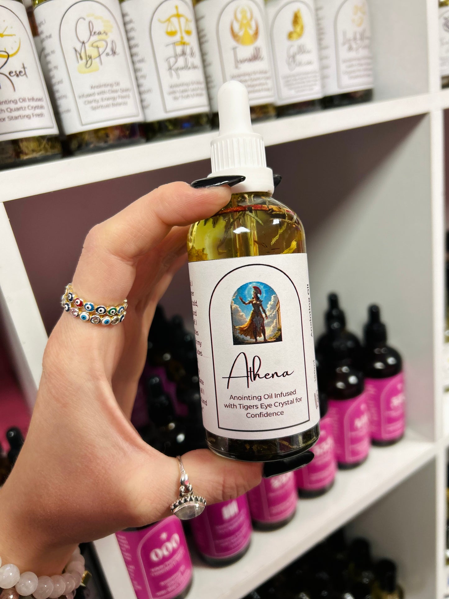 Athena Spell Oil – Goddess of Wisdom & Strategic Power