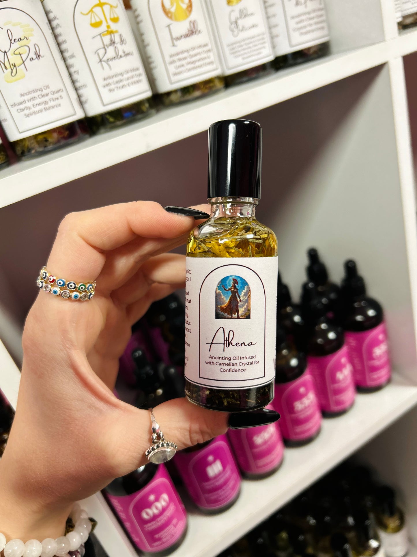 Athena Spell Oil – Goddess of Wisdom & Strategic Power