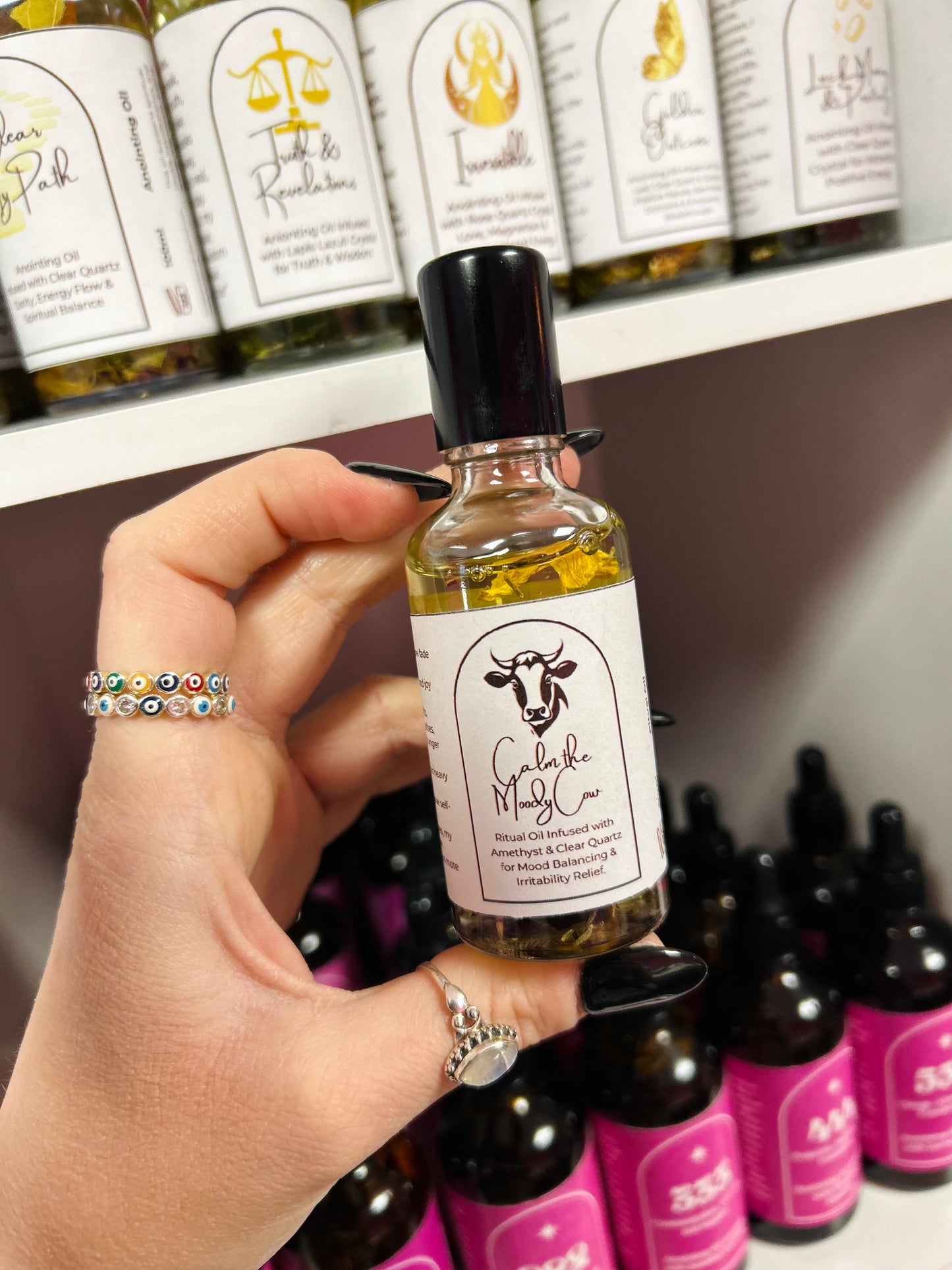 Calm the Moody Cow Spell Oil - Mood Balance, Irritability & Emotional Reset