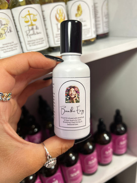 Breathe Easy Spell Oil - Calm Breathing, Clear Energy & Seasonal Ease