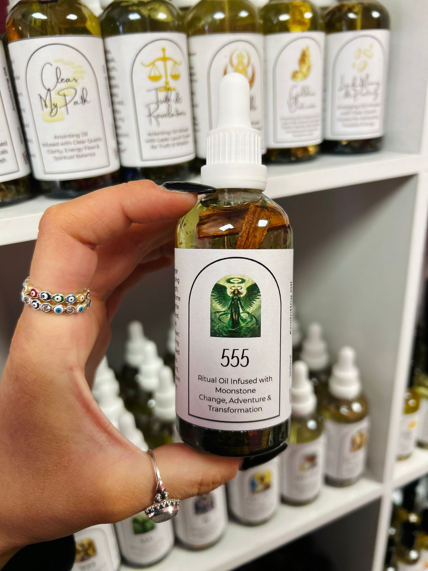 555 Angel Number Spell Oil - Change, Transformation & Forward Motion