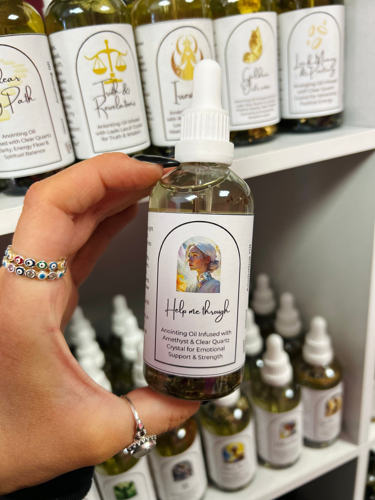 Help Me Through Spell Oil - Comfort, Support & Divine Guidance