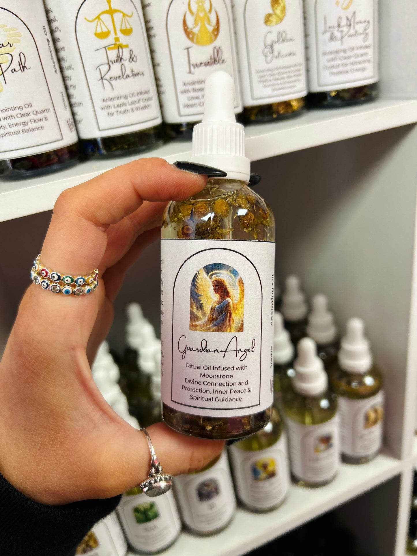 Guardian Angel Spell Oil - Divine Protection, Inner Peace & Spiritual Guidance