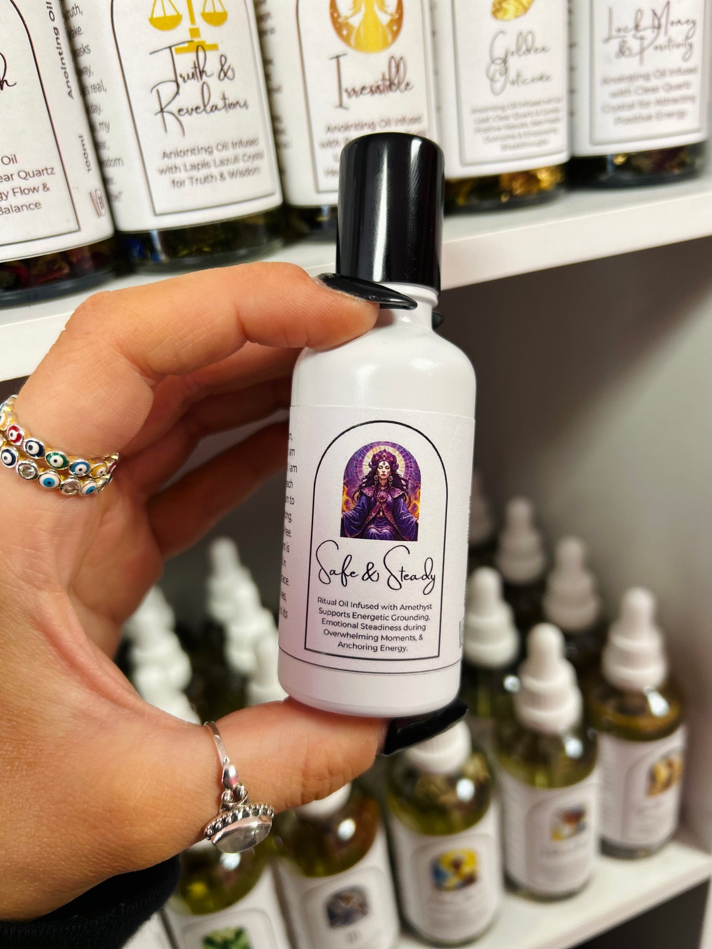 Safe & Steady Spell Oil - Emotional Steadiness during Overwhelm & Energetic Grounding