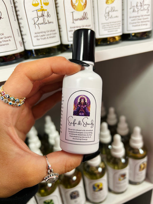 Safe & Steady Spell Oil - Emotional Steadiness during Overwhelm & Energetic Grounding