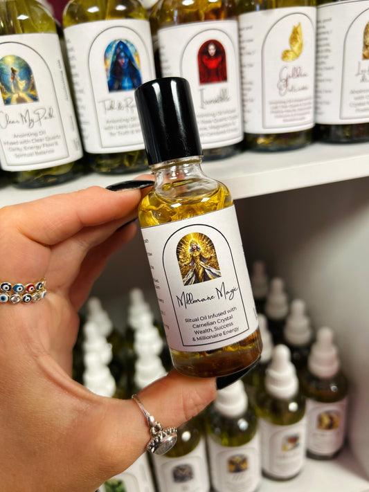 Millionaire Magic Spell Oil - Wealth, Success & Prosperity Mindset