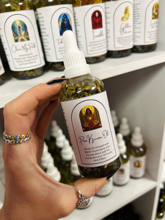 Pure Karma Intention Oil – Energetic Balance Spell Oil for Cause & Effect, Soul Alignment & Spiritual Integrity