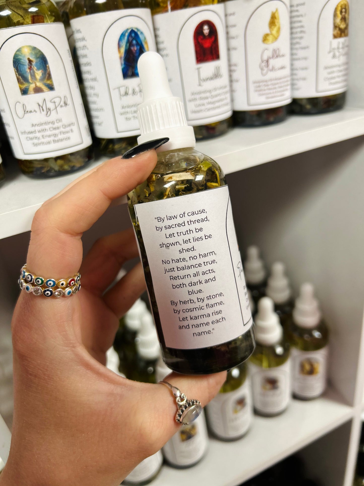 Pure Karma Intention Oil – Energetic Balance Spell Oil for Cause & Effect, Soul Alignment & Spiritual Integrity