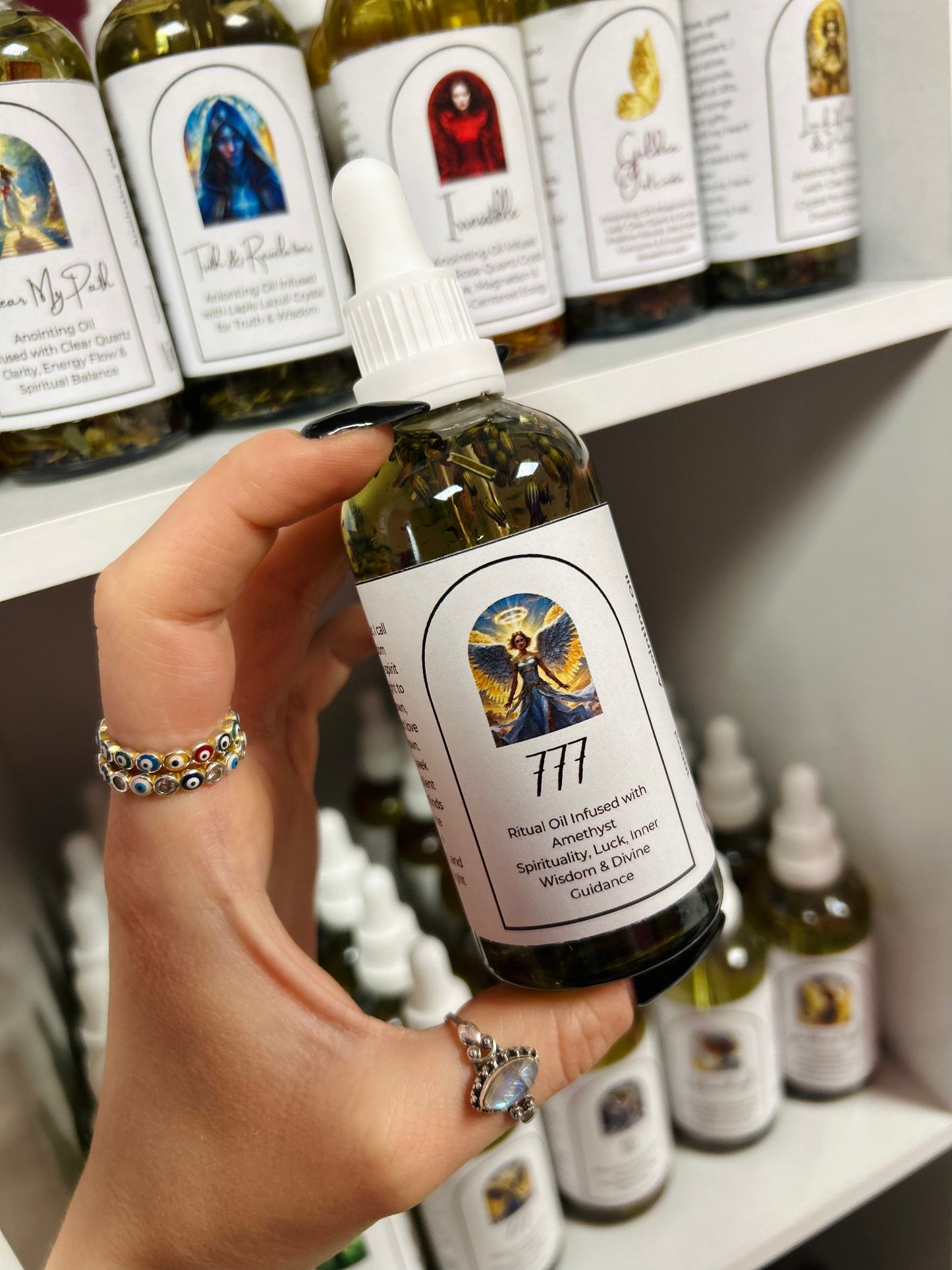 777 Angel Number Spell Oil - Spiritual Awakening, Inner Wisdom & Divine Guidance
