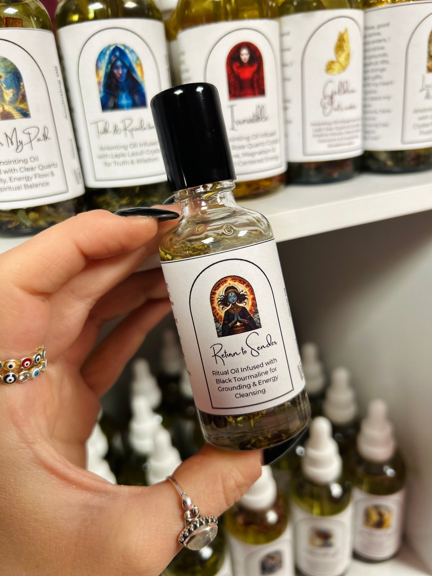 Return to Sender Spell Oil - Energetic Reversal, Cleansing & Grounding
