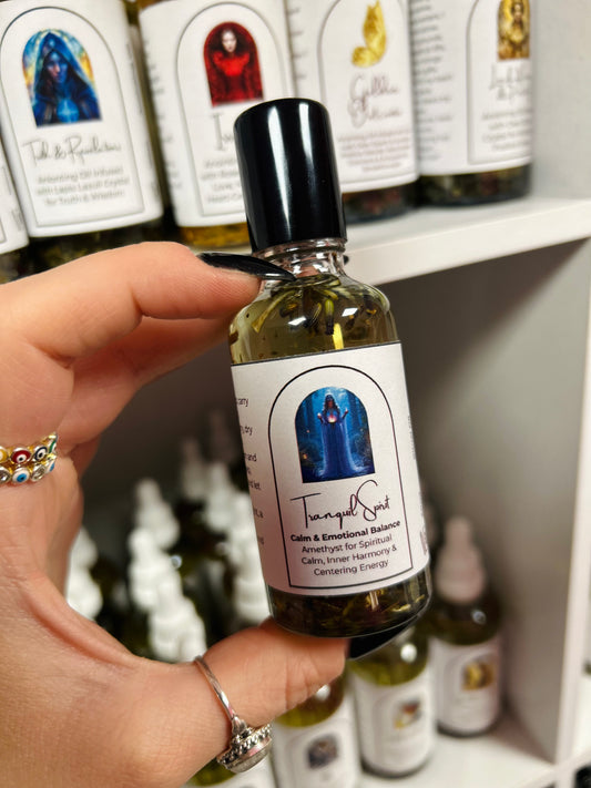 Tranquil Spirit Spell Oil - Anxiety Relief, Calm & Inner Harmony
