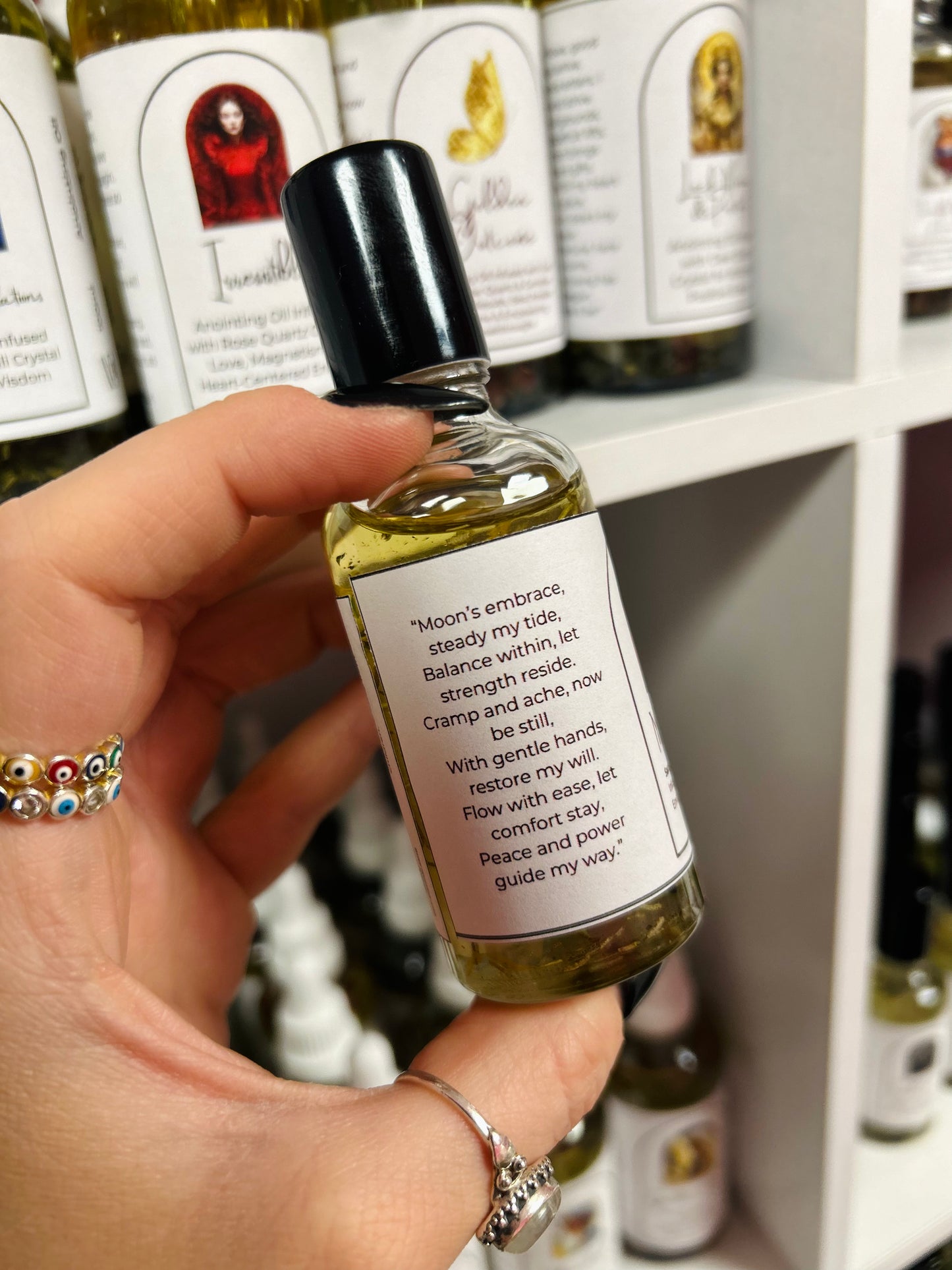 Moon Flow Spell Oil - PMS Relief, Emotional Ease & Lunar Harmony