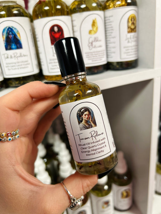 Tension Release Spell Oil - Stress Relief, Energy Alignment and Mental Clarity