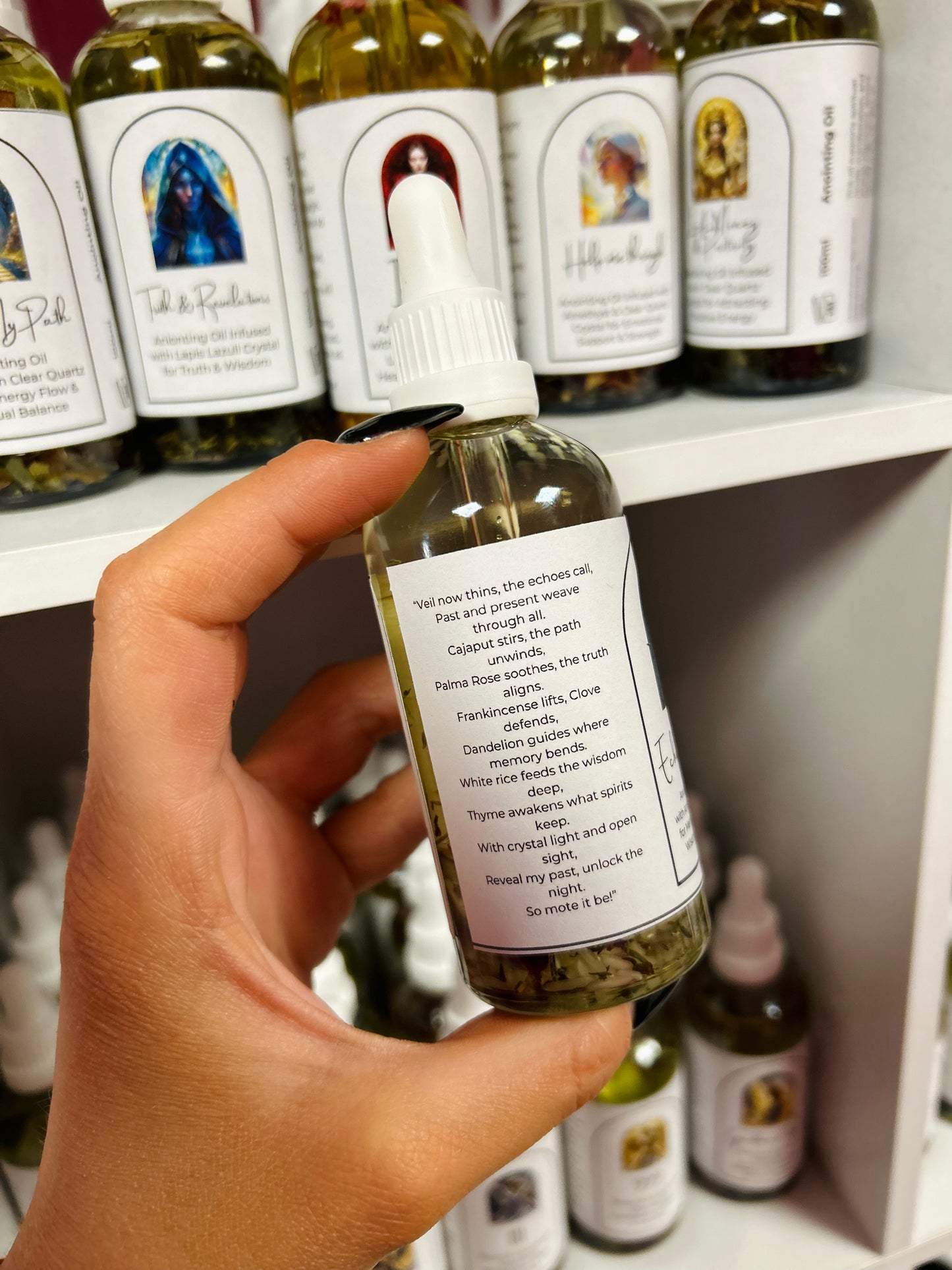 Echo’s Shadow Spell Oil - Memory, Ancestral Wisdom & Third Eye Activation