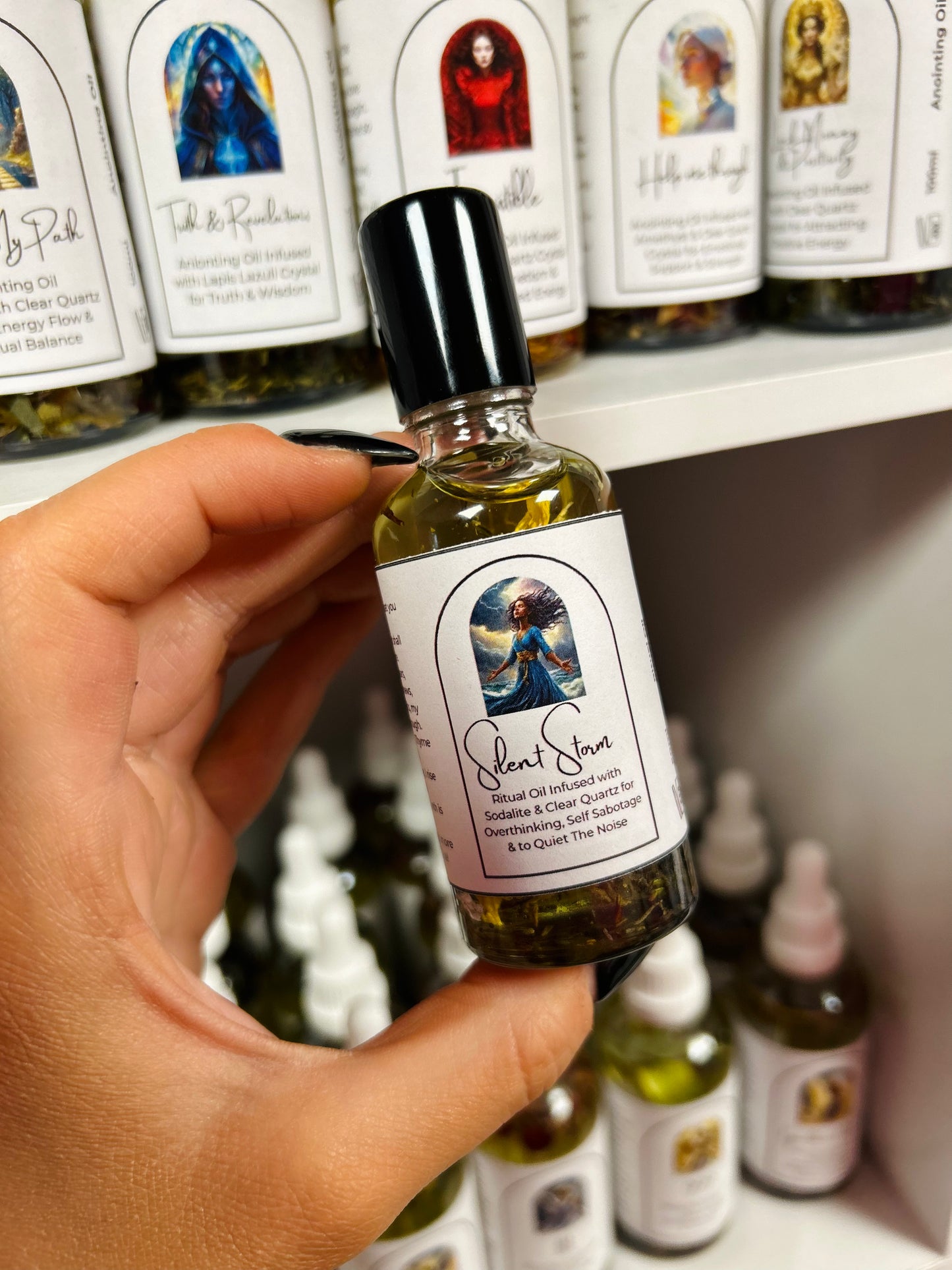 Silent Storm Spell Oil - Quieting the Mind, Overthinking & Self-Sabotage