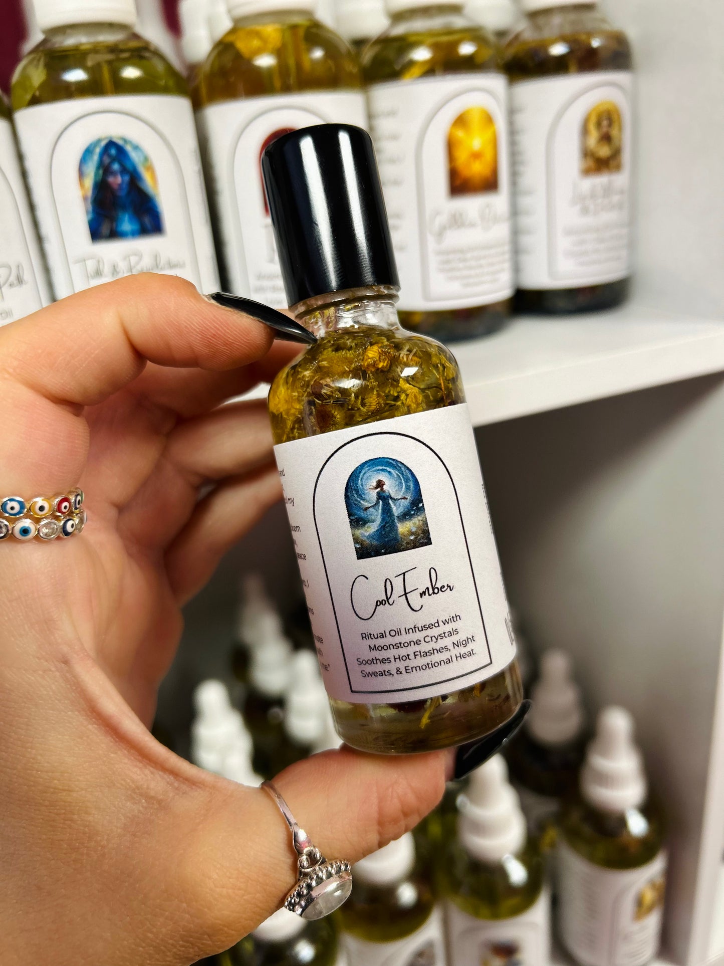 Cool Embers Ritual Oil – Peri Menopause Soothing Hot Flashes, Night Sweats & Emotional Heat