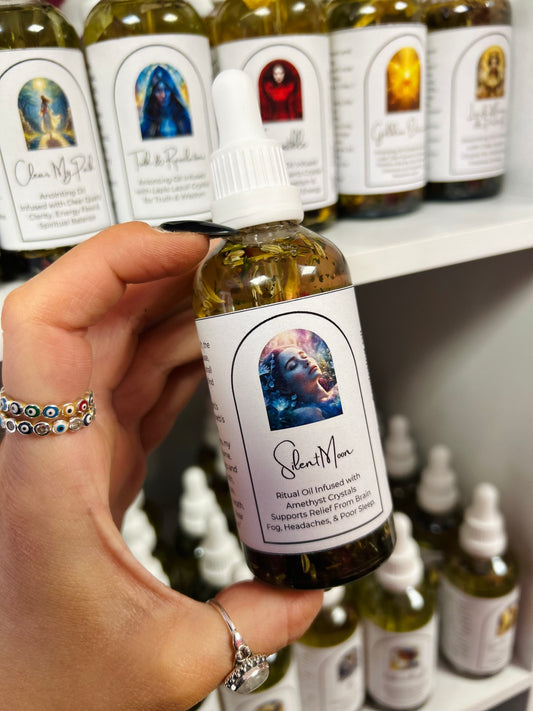Silent Moon Ritual Oil – Peri Menopause Brain Fog, Headaches & Poor Sleep