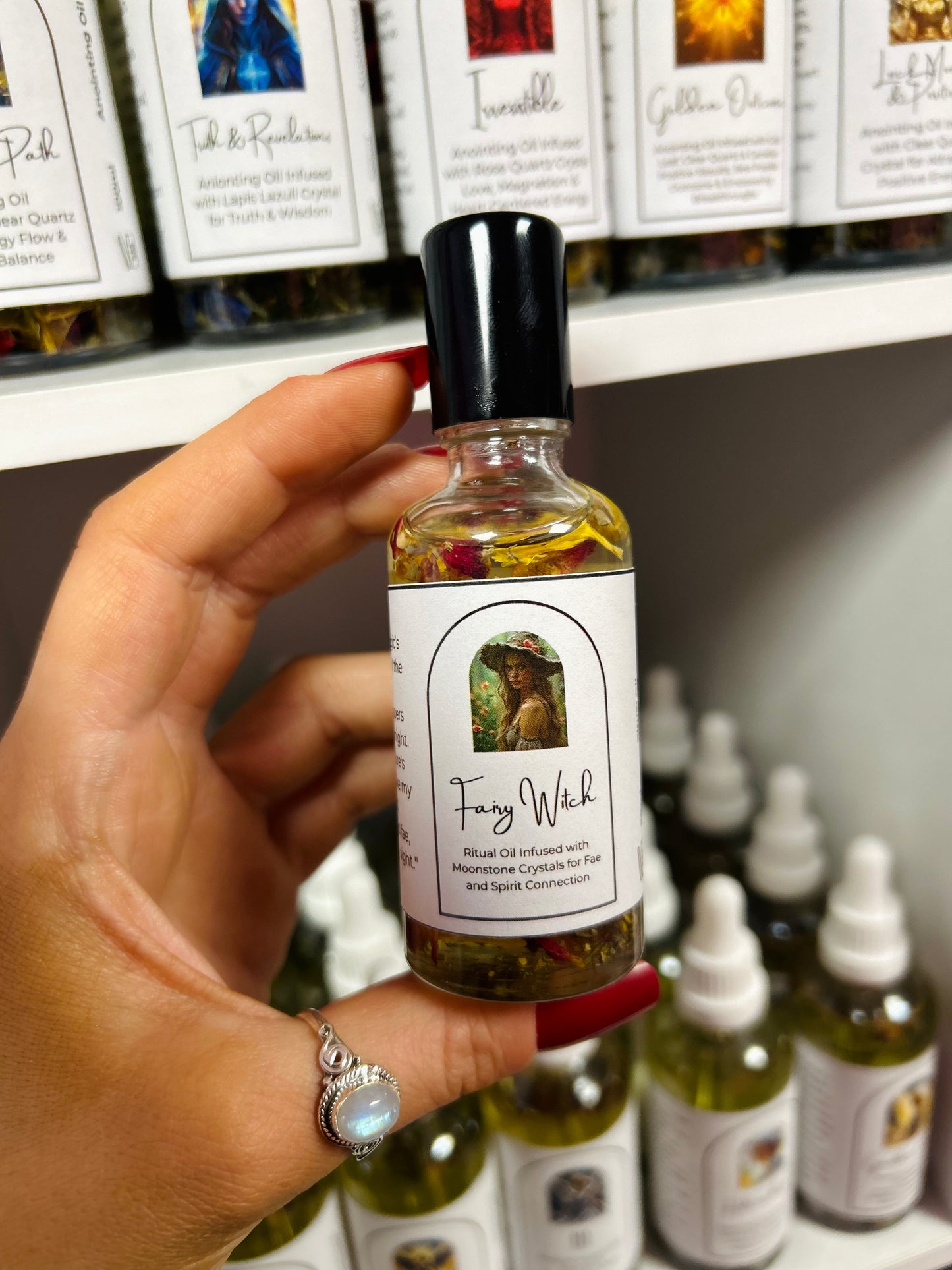 Fairy Witch Intention Oil – Fae Magic Spell Oil for Spirit Connection, Subtle Healing & Elemental Energy Work