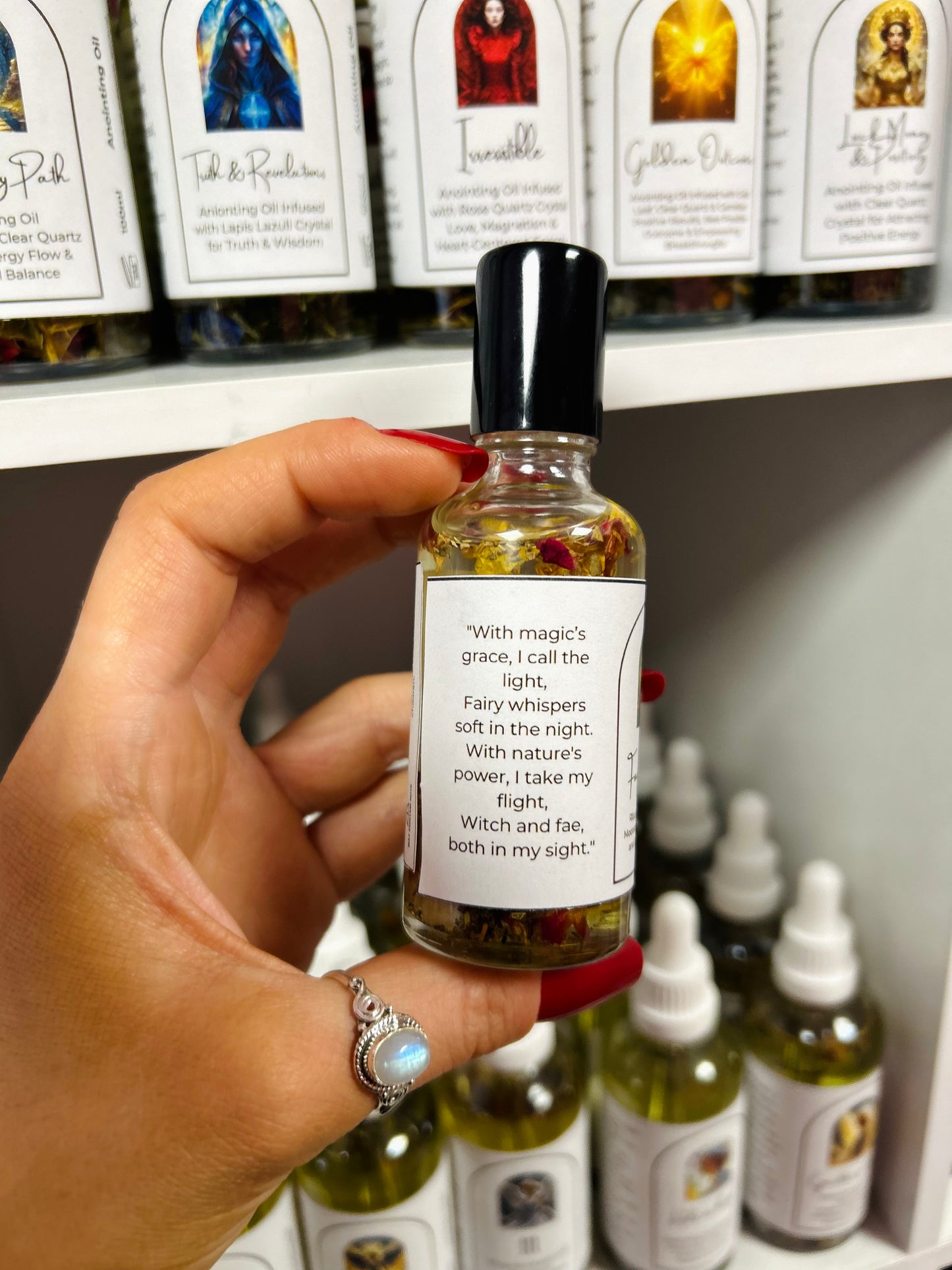 Fairy Witch Intention Oil – Fae Magic Spell Oil for Spirit Connection, Subtle Healing & Elemental Energy Work