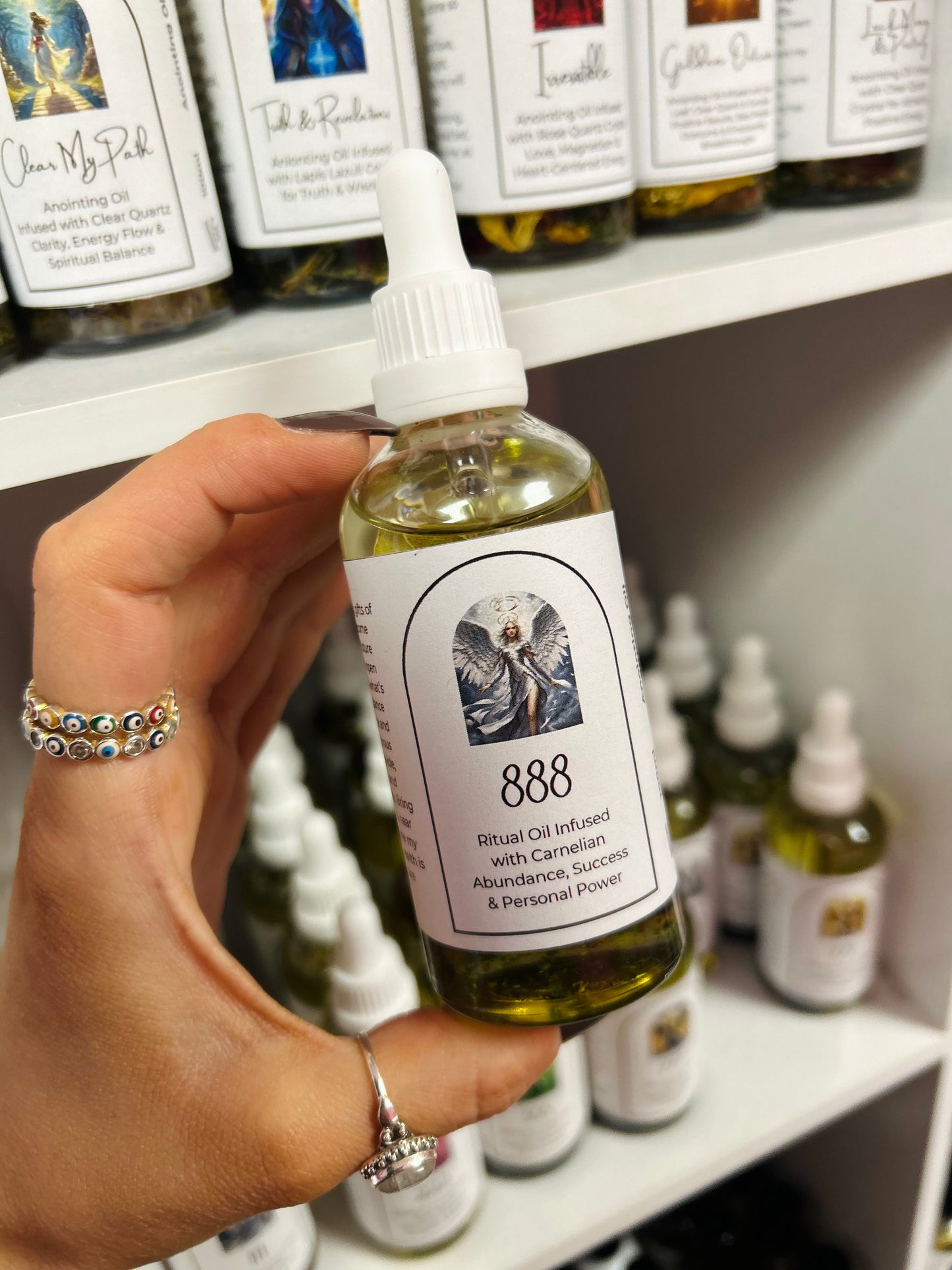 888 Angel Number Spell - Oil for Abundance, Success & Personal Power