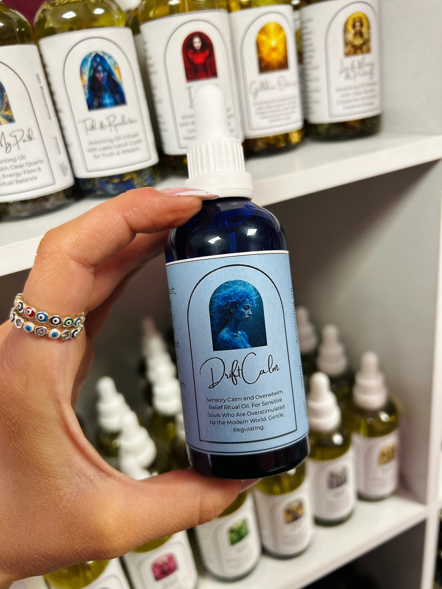 Drift Calm Ritual Oil – Sensory Peace, Spiritual Regulation & Support for Sensitive Souls