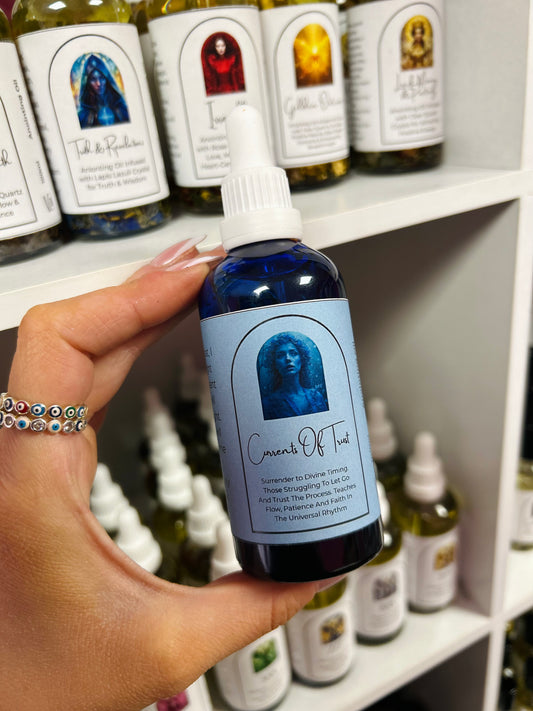 Currents of Trust Ritual Oil – Surrender, Divine Timing & Faith in the Universe’s Flow