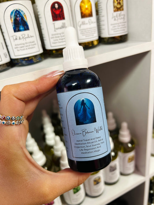 Ocean Between Worlds Ritual Oil – Astral Travel, Soul Journeying & Deep Meditation Magic