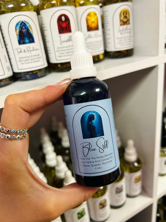 Blue Still Ritual Oil – Inner Peace, Quieting the Mind & Reclaiming Energetic Space