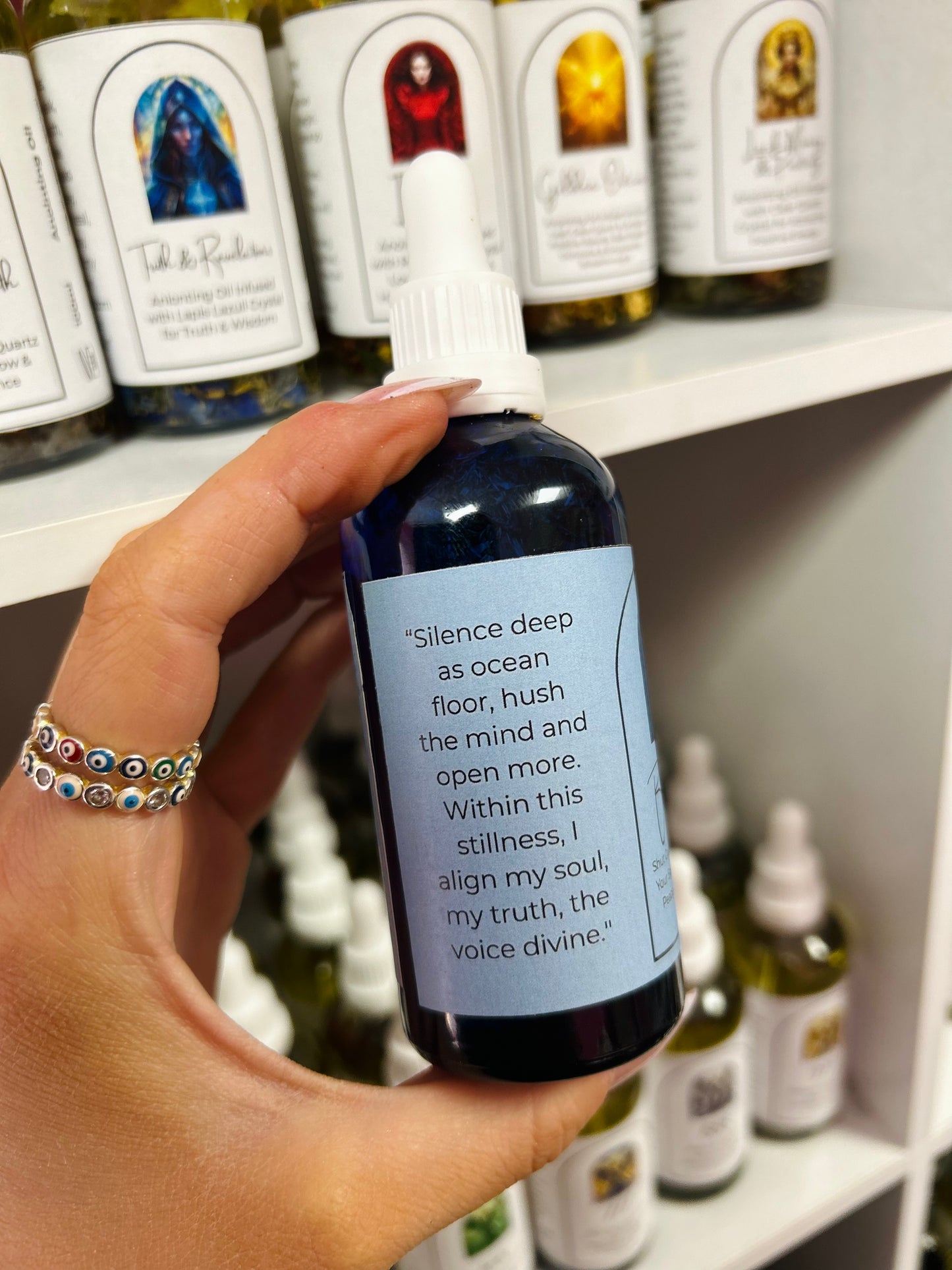 Blue Still Ritual Oil – Inner Peace, Quieting the Mind & Reclaiming Energetic Space