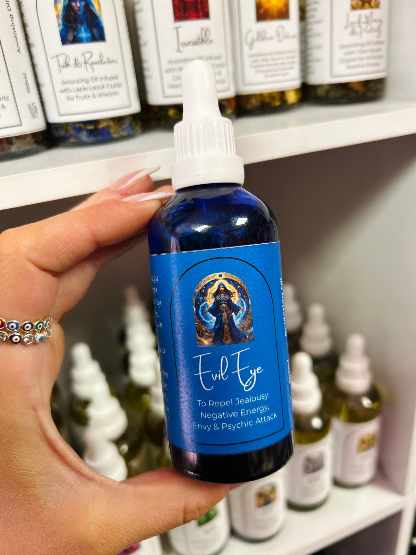 Evil Eye Ritual Oil – Spiritual Protection, Deflecting Envy & Repelling Negative Energy