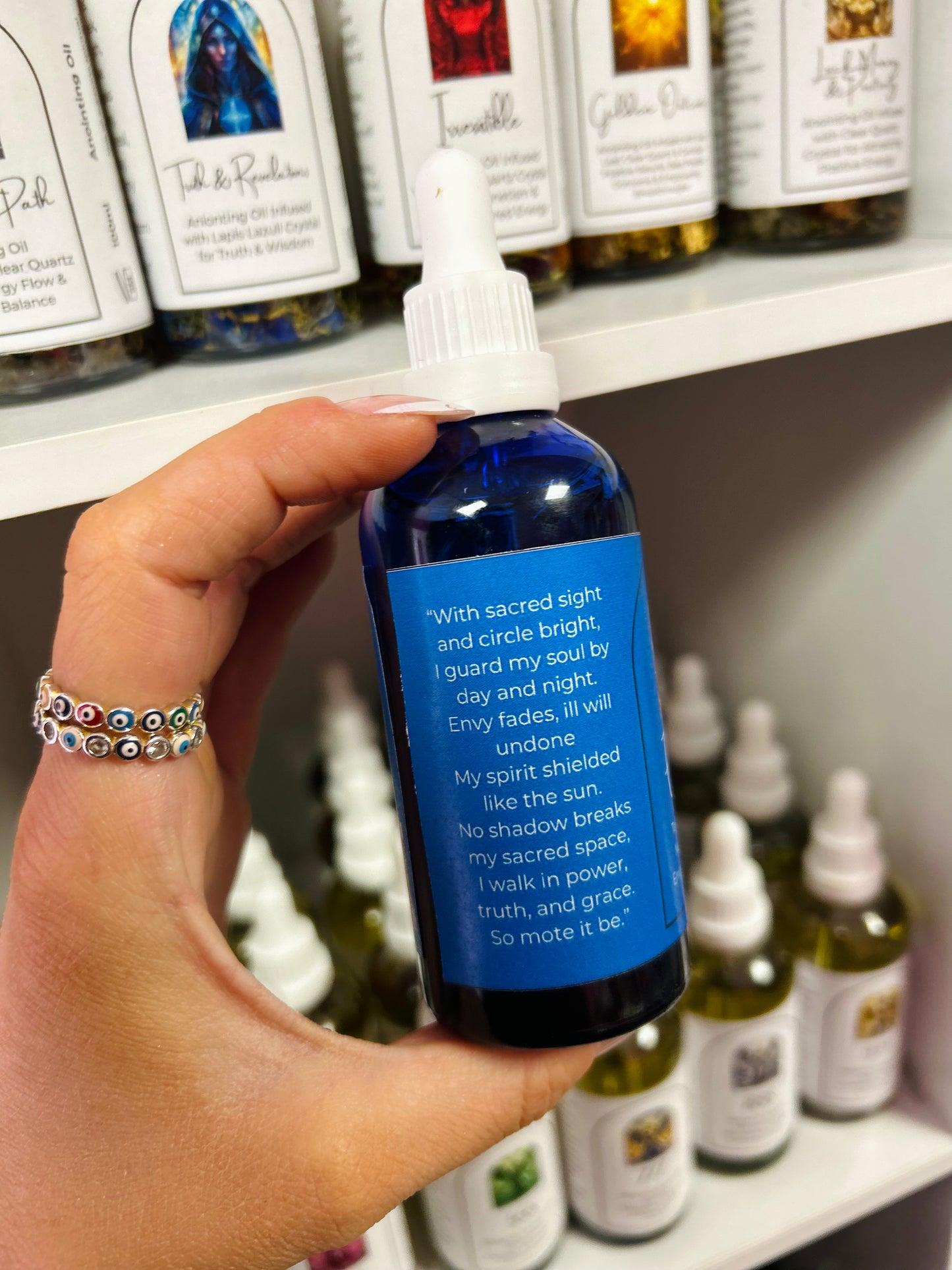 Evil Eye Ritual Oil – Spiritual Protection, Deflecting Envy & Repelling Negative Energy