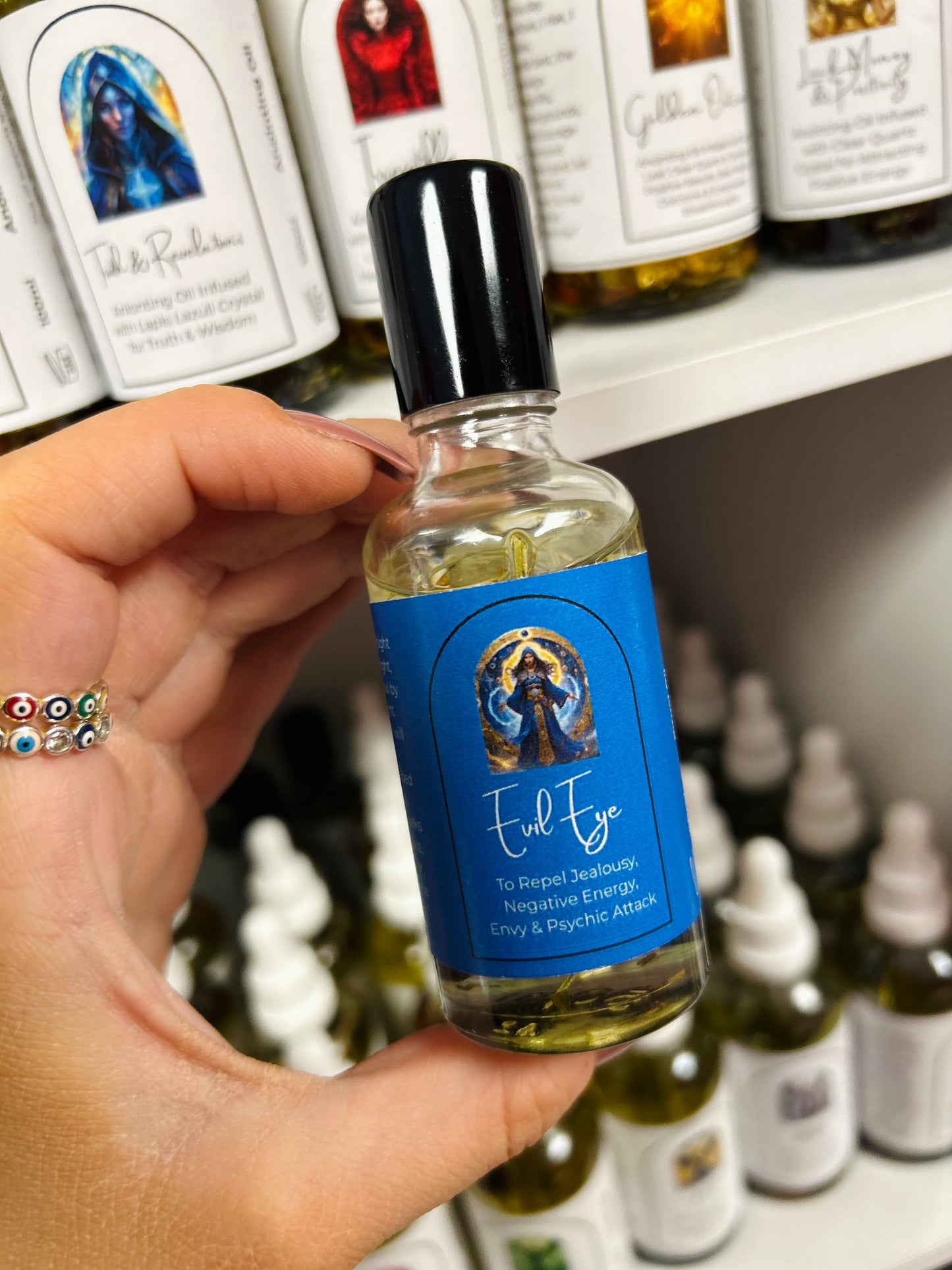 Evil Eye Ritual Oil – Spiritual Protection, Deflecting Envy & Repelling Negative Energy
