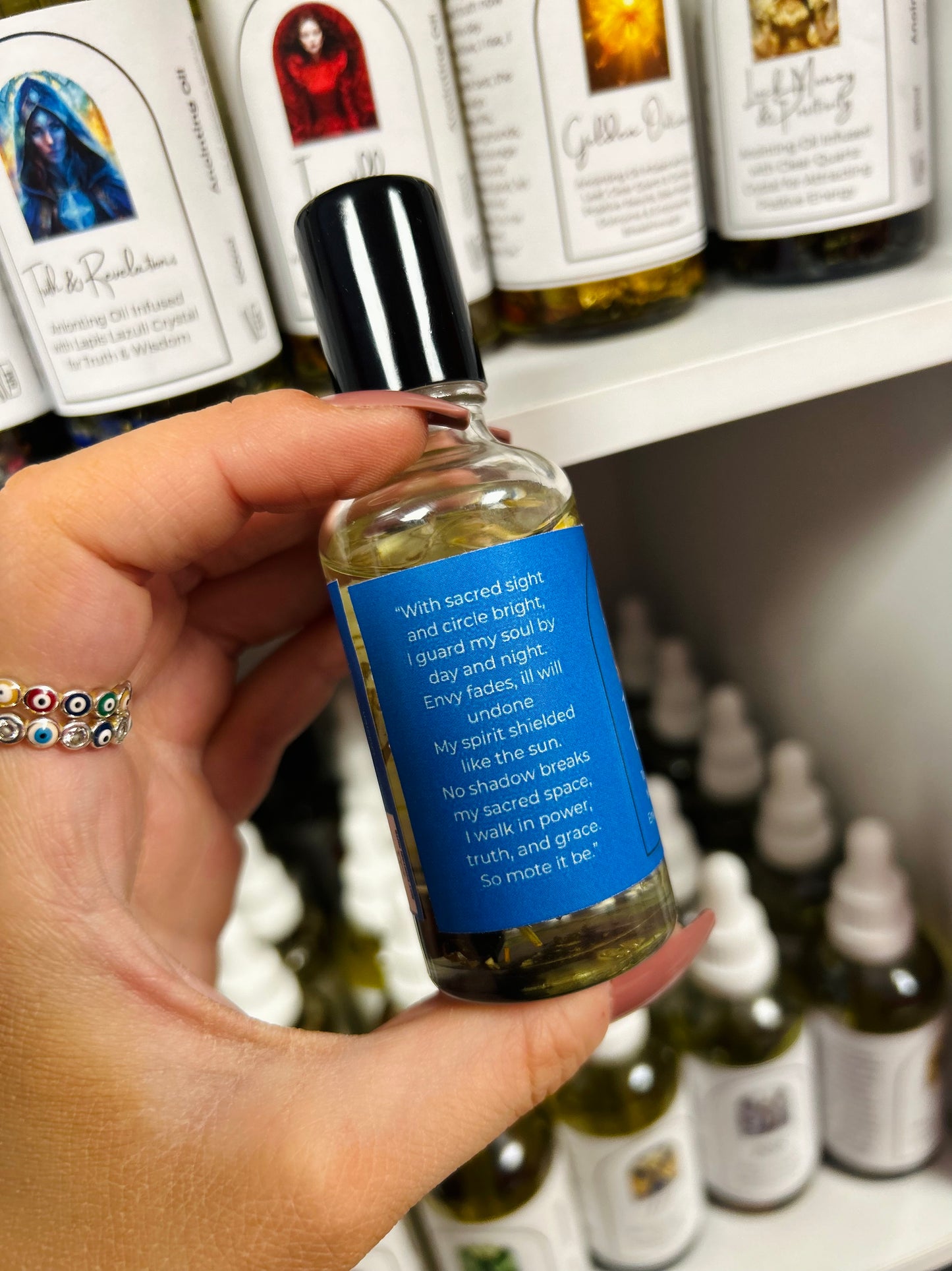 Evil Eye Ritual Oil – Spiritual Protection, Deflecting Envy & Repelling Negative Energy