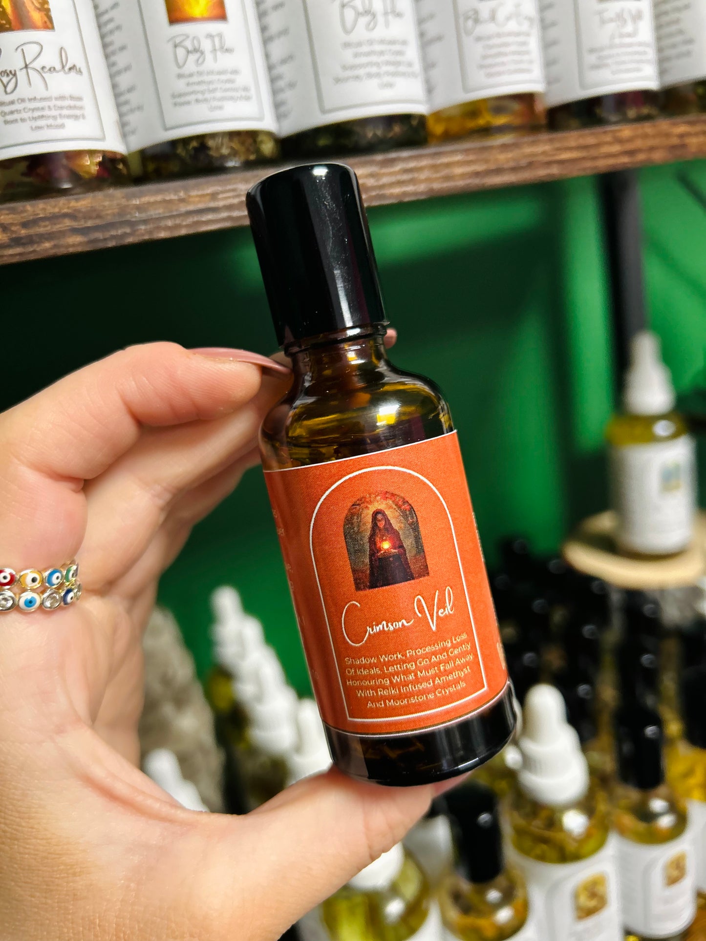 Crimson Veil Frequency Oil - Shadow Work, Processing Loss Of Ideals, Letting Go & Energetic Closure