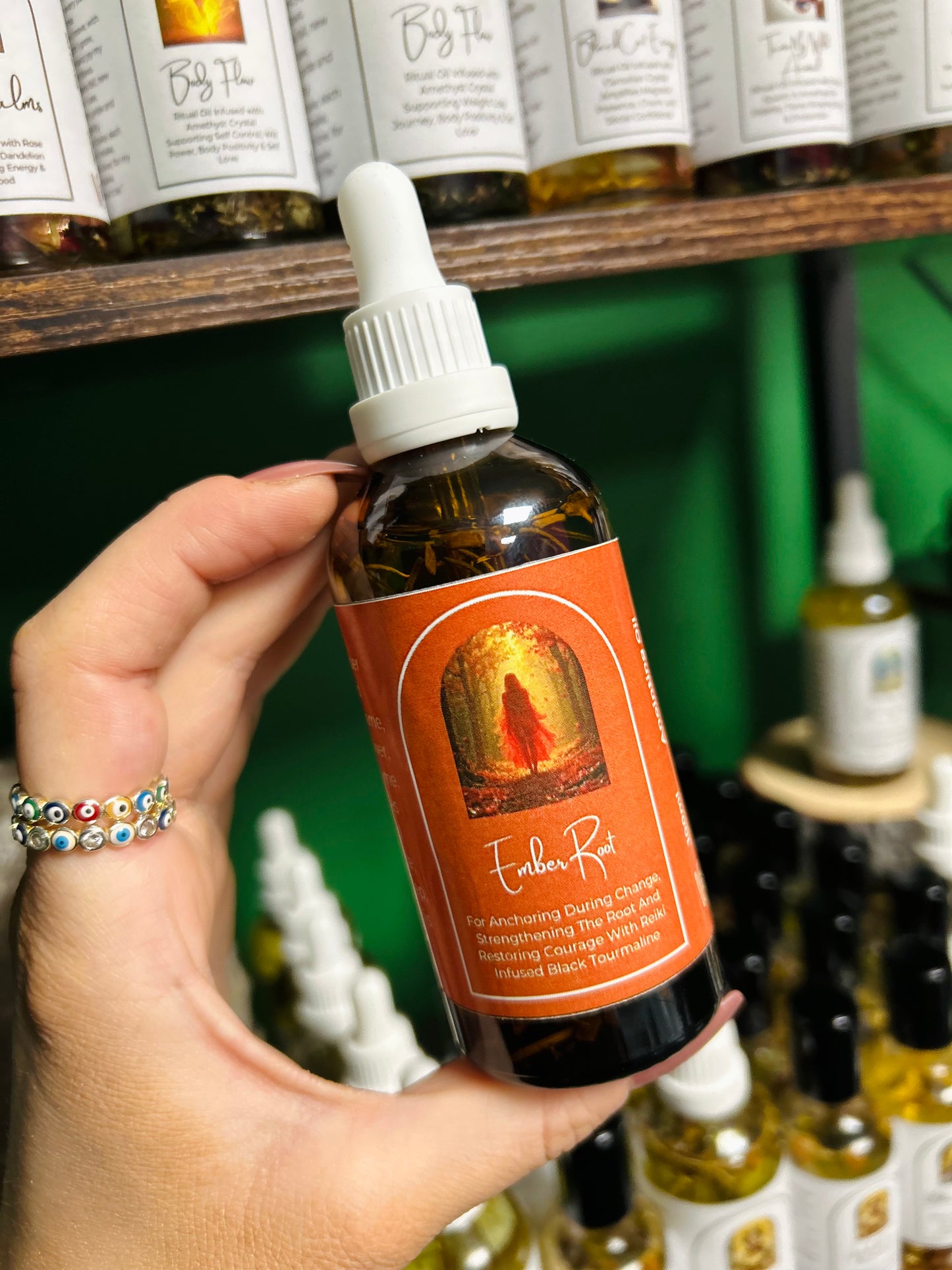 Ember Root Frequency Oil - Anchoring During Change, Stability, Restoring Courage, Strengthening Root Chakra, Inner Strength & Resilience