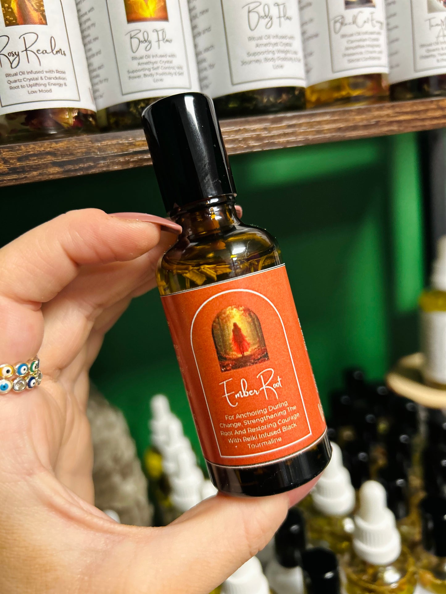 Ember Root Frequency Oil - Anchoring During Change, Stability, Restoring Courage, Strengthening Root Chakra, Inner Strength & Resilience