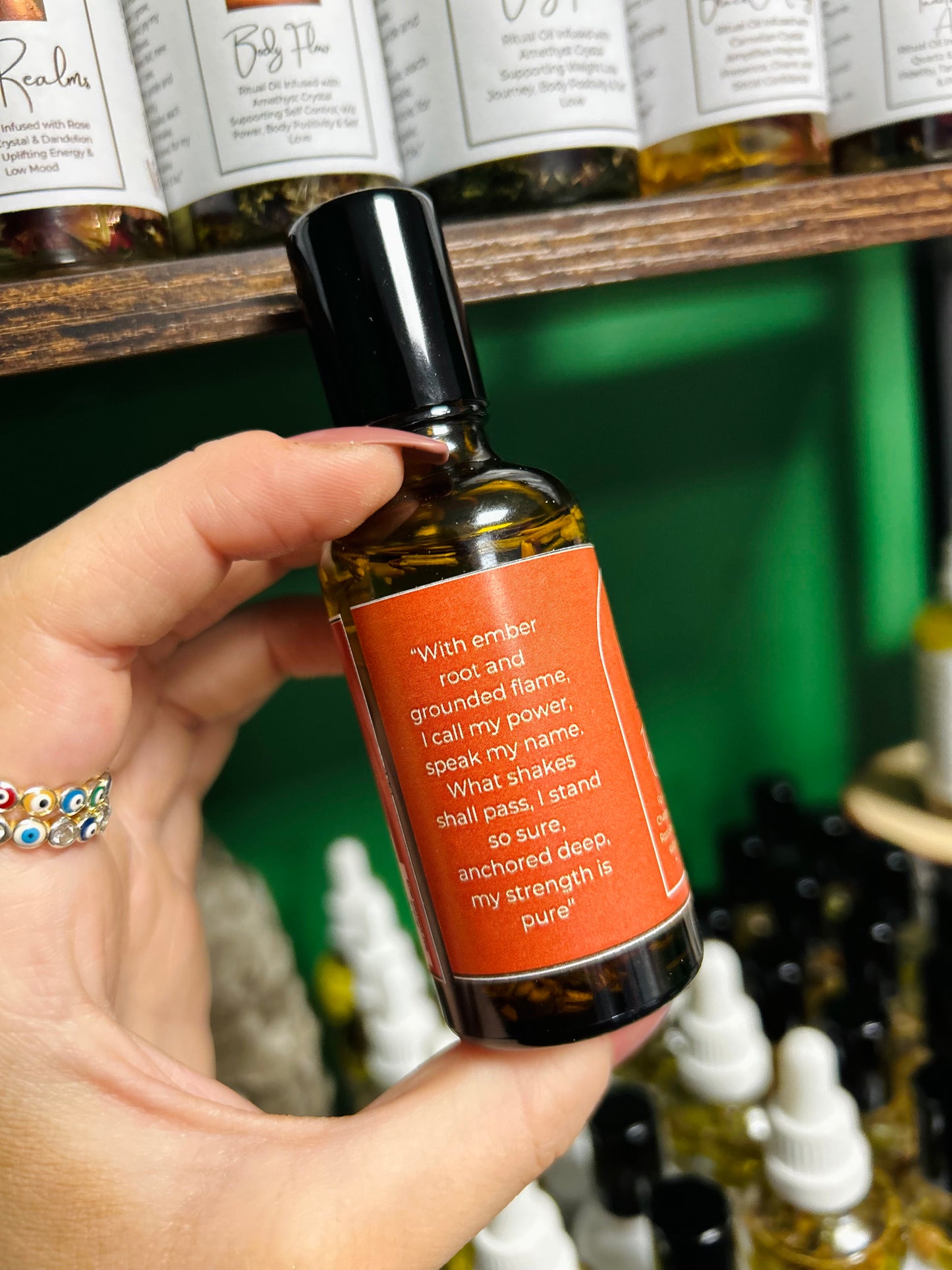 Ember Root Frequency Oil - Anchoring During Change, Stability, Restoring Courage, Strengthening Root Chakra, Inner Strength & Resilience