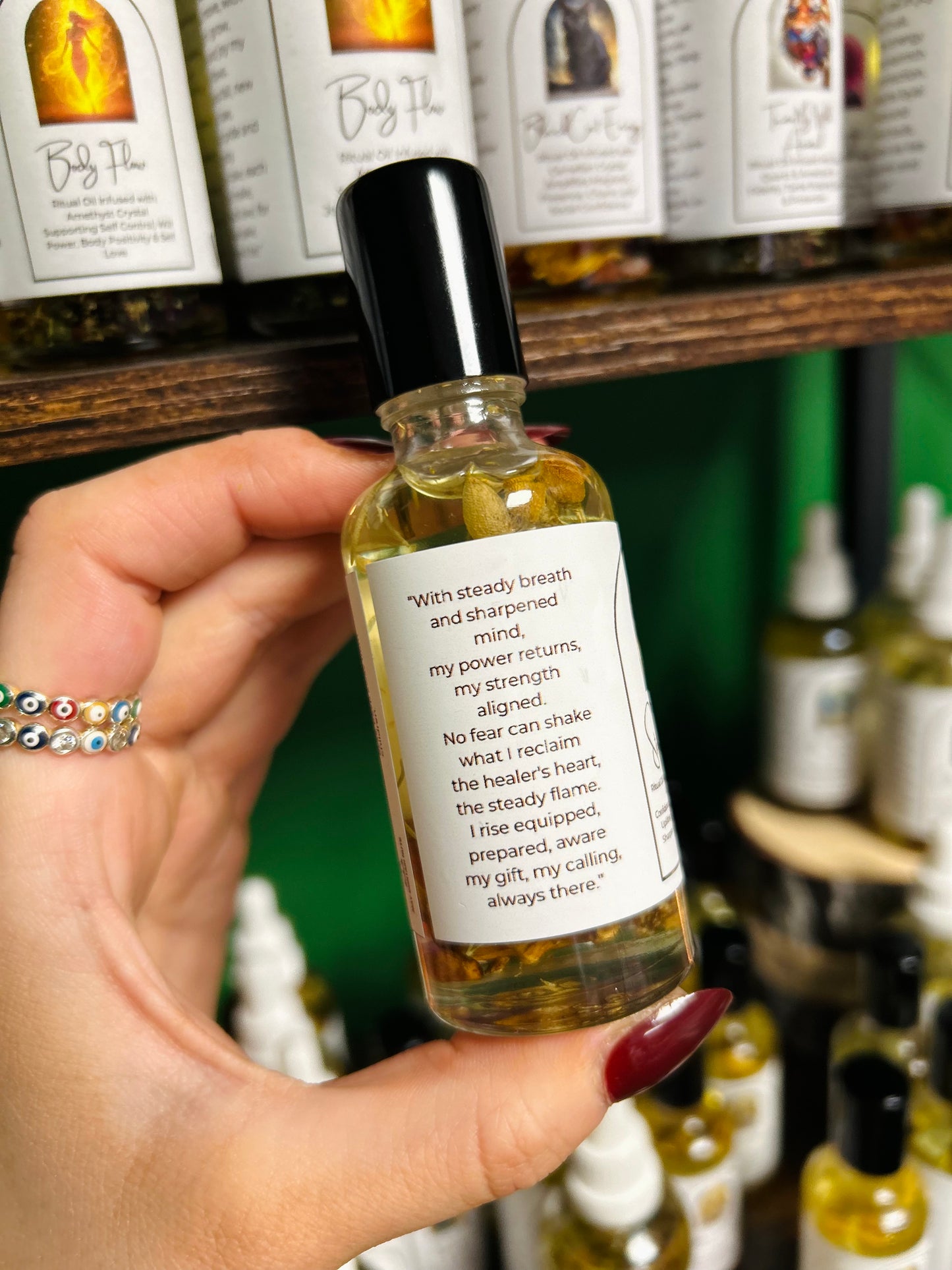 Steel & Spirit Ritual Oil – Banish Imposter Syndrome, Self-Belief, Calm Strength & Professional Power