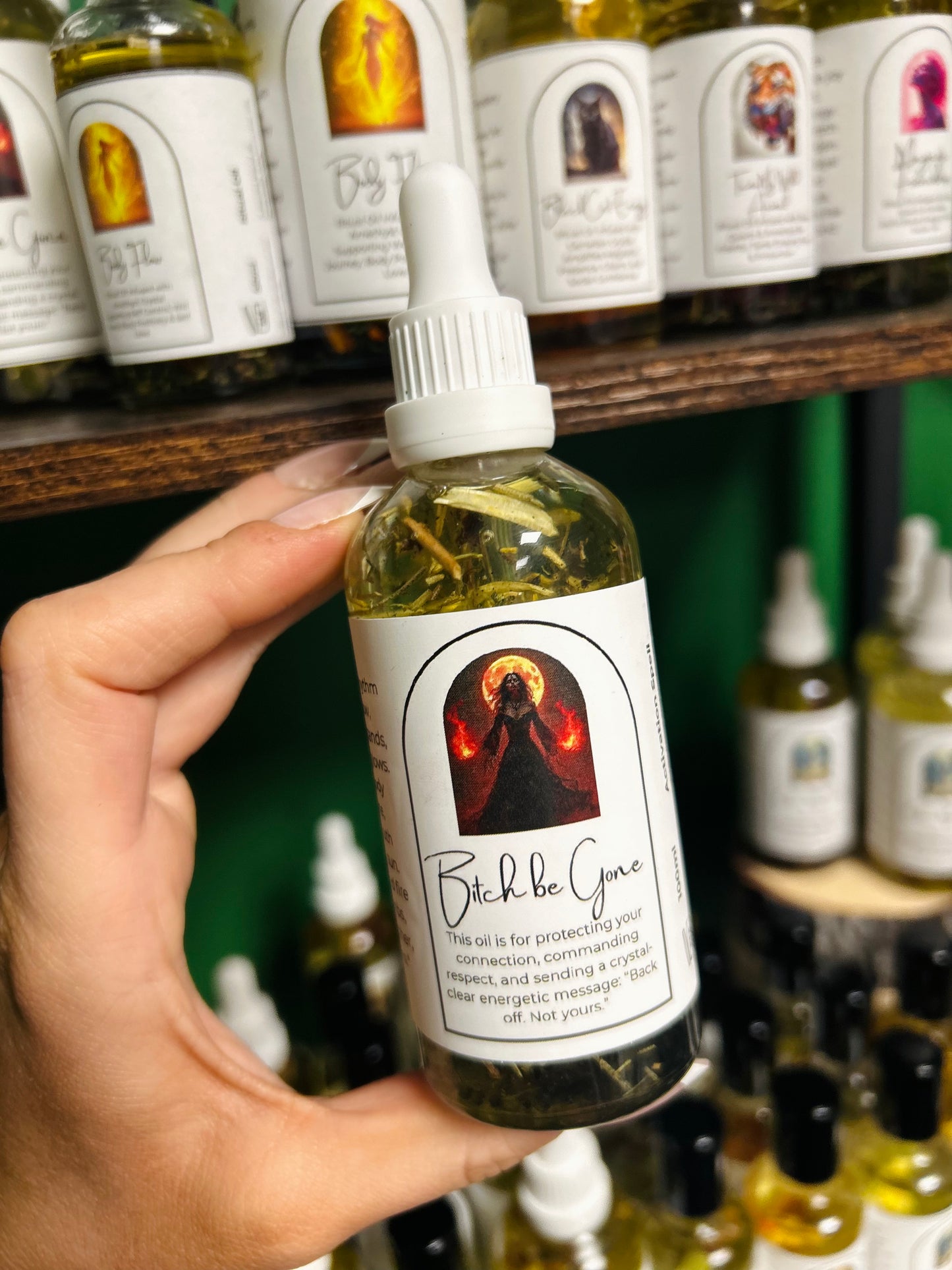 B**ch Be Gone Spell Oil - Commanding Respect, Connection & Relationship Protection