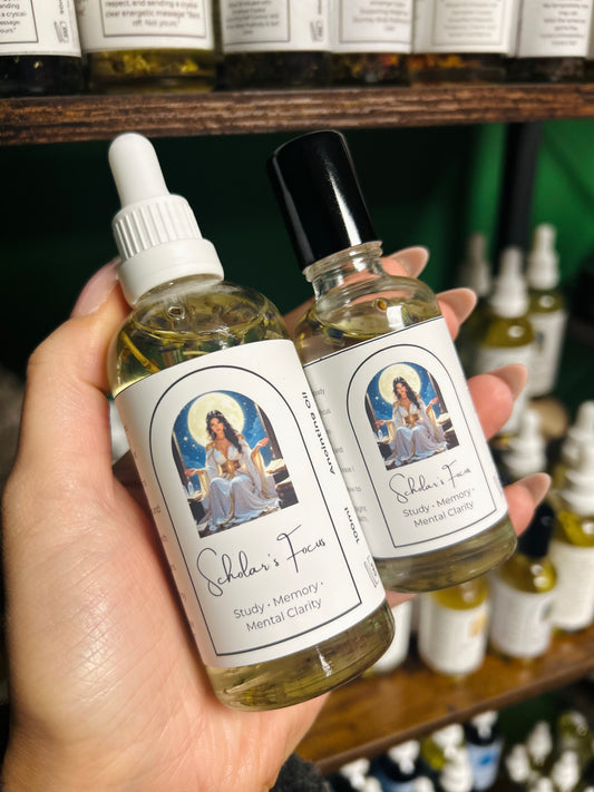 Scholar's Focus Spell Oil - Study, Memory & Mental Clarity